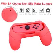 GAMINJA Switch JoyCon Controller Grip Set, Left And Right Hand Grip Holder, Easy Installation To Improve Grip Comfort Accessory - View 4