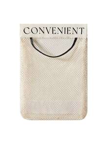 Mesh Storage Bag And Adhesive Hooks) Kitchen Hanging Mesh Storage Bag, Multi Functional Storage Bag,Reusable Over-The-Door Mesh Bag, Breathable And Easy-To-Access Design, Suitable For Storing Kitchen Utensils, Groceries, And Plastic Bags - Multicolor - View 10