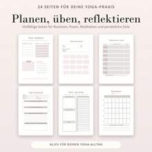 Spiral Notebooks In German For Yoga Practice With Pose Sequence Pages, Weekly Routines, 30-Day Challenge Tracking, Meditation Notes, Class Reflections, Progress Check-Ins And Lined Writing Sections - A5 - View 3