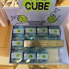 1 buah Mainan Kubus Air Populer, Bahan TPR, Rebound Lambat, Pereda Stres, Kubus Pelega Stres Kreatif, Alat Pereda Stres - MultiWarna - View 4