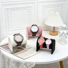 1pc Microfiber Watch Display Stand, Watch Storage Rack, Necklace Bracelet Storage Rack, Bracelet Watch Storage Rack, Display Stand, This Rack Can Be Used As Watch, Necklace, Bracelet And Bangle Storage Rack - Multicolor - View 5