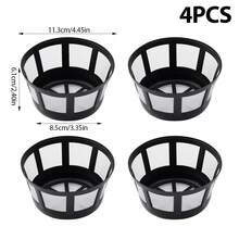 1PC Reusable Coffee Machine Filter, Coffee-Specific Solid-Liquid Separation Filter, Easy To Clean - Black and White - View 6