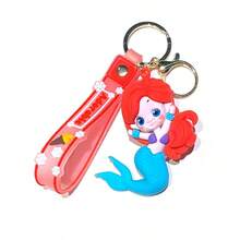 Hasbro Adorable Mermaid Figure Keychain, Colorful Mermaid Key Ring With Printed Strap, Backpack Handbag Decor Charm Gift - One Size - View 4