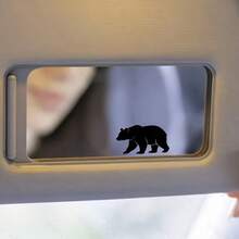 Walking Black Bear, Car Rearview Mirror Decorative Sticker, American Outdoor Forest-Style Silhouette Car Sticker, Car Window Sticker, Car Rearview Mirror Decorative Sticker - Z - View 4