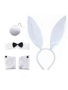 1pc Women's Rabbit Ear Headband Accessory, Cute & Sexy Rabbit Girl Headpiece For Nightclub, Halloween, Brazilian Carnival, Outfit Accessory, Gift - Multicolor - View 12