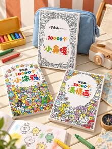 1 buah Buku Sketsa Lukisan Kreatif, Koleksi Gambar Garis Ekspresi Lucu, Buku Tracing Doodle Seru, Bahan Seni Garis Karakter Kartun yang Beragam, Tracing Gambar, Kreasi Mewarnai Kreatif, Mengembangkan Imajinasi Artistik, Gaya Sederhana dan Cerah, Kertas Tebal Anti Tembus Tinta, Cocok untuk Kreasi Gambar Tangan di Rumah, Latihan Seni, Penggemar Lukisan Pemula, Pemula Menggambar Tangan, Buku Referensi Lukisan Kreatif Kartun - MultiWarna - View 9