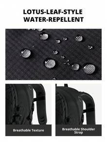 CAMEL CROWN Lightweight Outdoor Hiking Backpack, Unisex, Large Capacity Travel Backpack, Suitable For Hiking And Mountaineering Gear - Classic Black - View 5