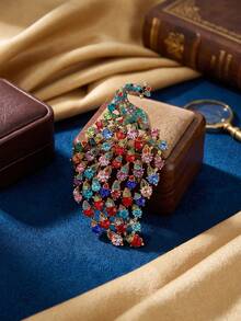 Vintage Peacock Brooch For Women Rhinestone Bird Pin Party Banquet Jewelry Accessory Gift - Peacock - View 22
