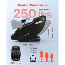 Massage Chair - Black - View 4