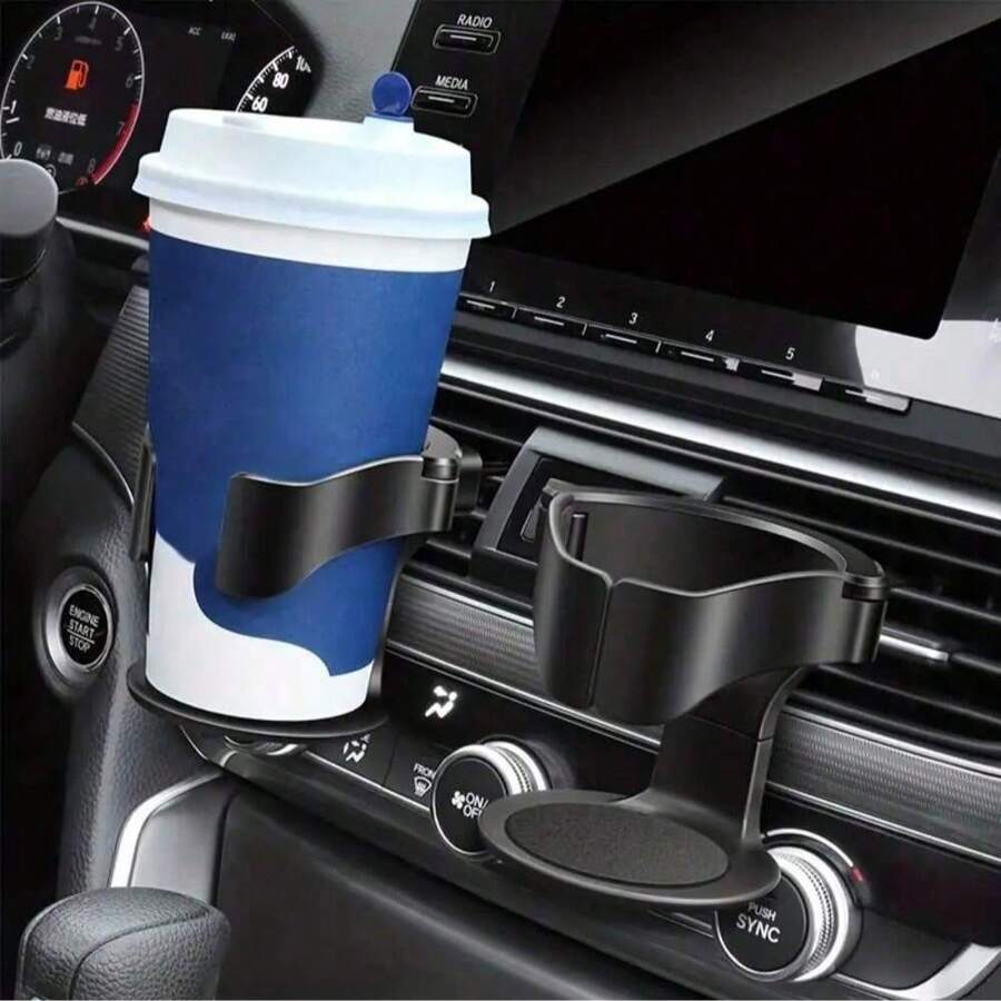 通用汽車出風口杯架 飲料瓶架 可旋轉360° 可調式多功能車內配件 適用於大多數車型 易安裝 - A - 查看 1