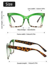 4 Pairs Women's Fashion Frame Glasses, Exquisite Versatile Combination, Perfect For Vacation, Party, Daily Wear, Suitable For All Face Shapes - Transparent - View 10