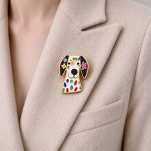 Cute Colorful Dog Enamel Pins Set, Cartoon Puppy Brooches, Decorative Badges For Backpack Jacket Hat Decor, Fashion Jewelry Gift For Man Women - Multicolor - View 9