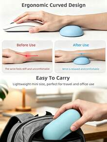 Cute Cat Pattern Mouse Pad With Wrist Rest, Round Office Gaming Desk Mat, Keyboard Wrist Rest, High-Definition Printing, EVA Material, Comfortable Wrist Support, Skin-Friendly Desk Pad, Desktop Protector, Work Gift, Suitable For Gaming And Office, Compatible With PC/Laptop/Wireless Mouse, Holiday Gift, Party Gift, Promotion Gift - Multicolor - View 10