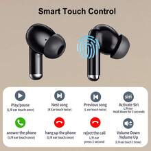 TWS Wireless Earbuds And Headphones, In-Ear Bluetooth Earphones With Microphone, Smart Touch Control, Elegant Design, Suitable For Running, Sports, Music And Daily Use, Compatible With All Smartphones - View 5