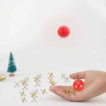 1 Set Mainan Natal, Termasuk Catur Logam, Bola Karet Merah dan Tas Penyimpanan (Versi Dewasa), Catur Pertempuran Magnetik, Kartu Bingo - MultiWarna - View 9