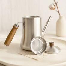 1pc Multifunctional Exquisite Stainless Steel Coffee Pot/Water Kettle/Teapot, Non-Stick Oil Storage Bottle For Home Kitchen, Large Capacity With Filter Mesh To Strain Oil Residue, Tea Infuser Pot - Multicolor - View 10