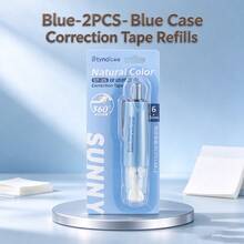 1/2pcs Push-Button Correction Tape, 360° Rotating Design, Fresh Color, High Aesthetic, Compact And Portable, Clean Erasure, Suitable For Students' Daily Correction, Classroom Assignments, Ballpoint Pen Erasure, Back To School Stationery, Office Supplies - Sets - View 13
