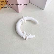 UV Plated Solid Color Big Moon Butterfly Star Bead DIY Handmade Bead Phone Chain Pendant Loose Bead Jewelry Accessories - Multicolor - View 42