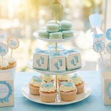 50pcs Gender Reveal Party Favors & Baby Shower, Car Design Candy Gift Boxes With Pink And Blue Ribbon Bows, Suitable For Wedding Decor, 1st Birthday Party, Celebrations And Other Occasions - Multicolor - View 5