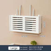 Wifi Router Shelf Storage Box Wall Mounted Cable Wire Hanging Bracket Organizer - View 2