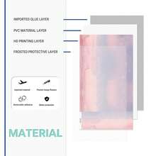 Ins Style Soft Pink & Blue Gradient Sky Laptop Skin Sticker Set, Fits 15.5 Inch Laptop, PVC Removable No Residue Anti-Scratch Decorative Sticker, Includes Wrist Rest Sticker - View 9