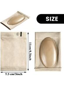 4PCS Elastic Bandage Silicone Arch Support Insoles, Breathable & Sweat-Absorbing Silicone Foot Cushion, Soft & Breathable Arch Socks - 1 Pair Apricot + 1 Pair Black - View 4