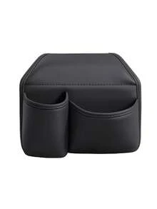 1pc Car Multi-Function Storage Box, Leather Material Car Door Side Storage Bag, Multi-Function Car Cup Holder, Car Storage Bag Water Cup Holder Phone Holder, Phone Mount Beverage Holder Rear Seat Storage Box, Car Interior Accessories, Universal Design Suitable For All Car Models - A - View 13