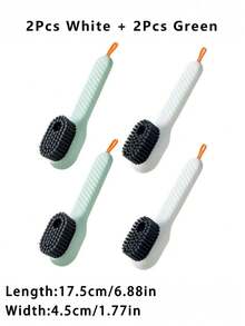 1pc Shoe Brush, Plastic Clothing Cleaning Brush, Household Cleaning Tool - Multicolor - View 18