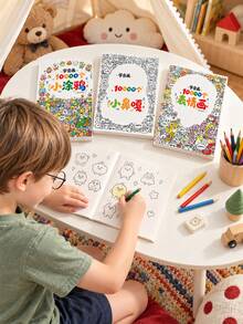 1 buah Buku Sketsa Lukisan Kreatif, Koleksi Gambar Garis Ekspresi Lucu, Buku Tracing Doodle Seru, Bahan Seni Garis Karakter Kartun yang Beragam, Tracing Gambar, Kreasi Mewarnai Kreatif, Mengembangkan Imajinasi Artistik, Gaya Sederhana dan Cerah, Kertas Tebal Anti Tembus Tinta, Cocok untuk Kreasi Gambar Tangan di Rumah, Latihan Seni, Penggemar Lukisan Pemula, Pemula Menggambar Tangan, Buku Referensi Lukisan Kreatif Kartun - MultiWarna - View 10