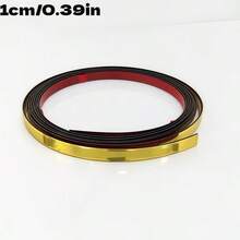 1 قطعة شريط زخرفي لاصق ذاتي من PVC مقاس 1/3 سم * 5 م لزخرفة الجدران وإطارات المرايا الداخلية وديكور السقف - A - مشاهدة 10
