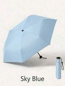 Lightweight Coin-Sized Folding Umbrella, Portable Mini Pocket Handheld Umbrella For Daily Commute And Outdoor Wind & Rain - Multicolor - View 16
