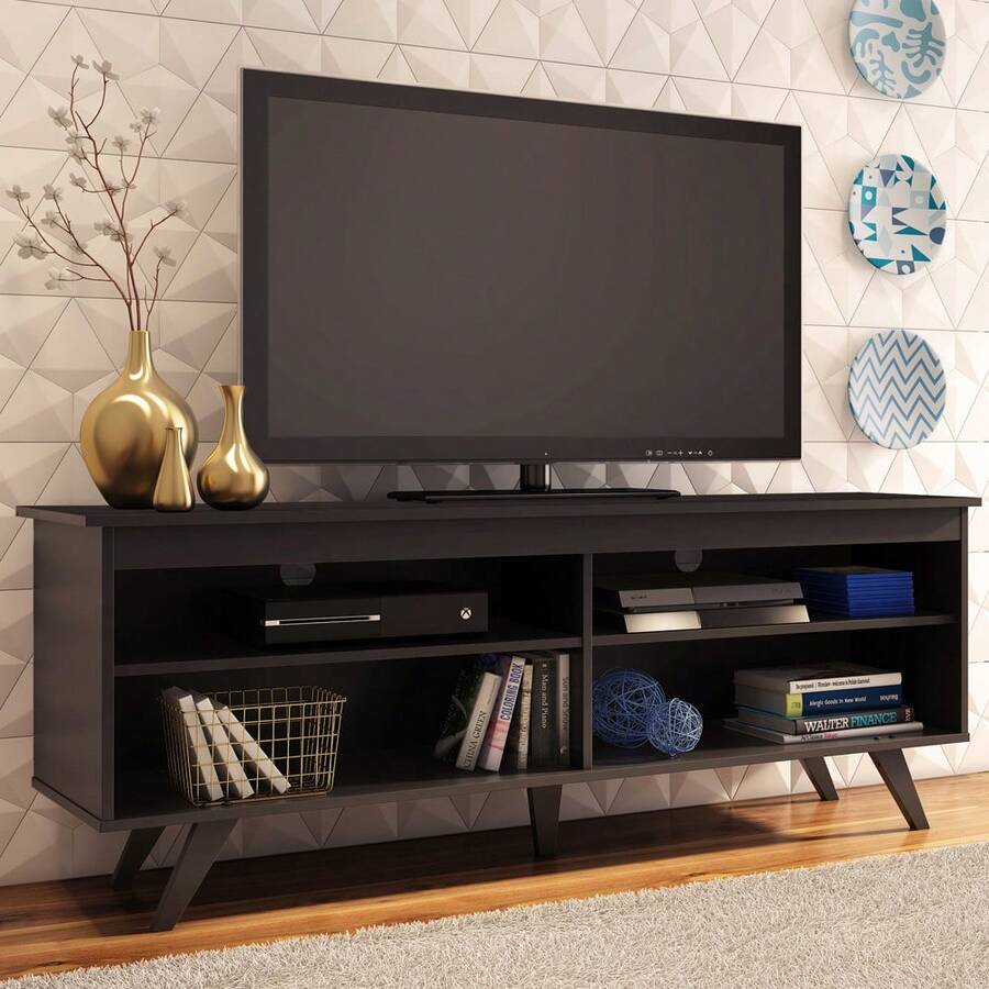 MADESA Television Stands & Entertainment Centers - Black - View 1