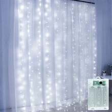 8-Function Fairy Curtain Lights, Battery Powered (Batteries Not Included), Suitable For Autumn Decor, Christmas Tree, Wedding, Birthday, Party And Home Decoration, Holiday Atmosphere Lights, Halloween String Lights, Indoor Decor, Outdoor, Yard Decoration - Battery Box Curtain Light - View 11