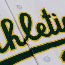 Men's #24 Rickey Henderson Oakland Athletics 1990 White Baseball Jersey,"Man Of Steal"Embroidered Baseball Clothing,Fan Commemorate Gift - White - View 4