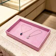 Jewelry Organizer Trays Pink Flannelette 10 Pack Removable Divider Drawer Insert For Ring Earring Necklace Watch Storage Display - Pink - View 8