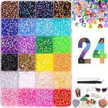 Sparkling Rhinestone Set, Colorful Resin Flat-Back Rhinestone Set With Pen, Tweezers And Other Tools, DIY Fashion Decoration Accessories, Suitable For DIY Diamond Painting, Clothing Decoration And Other Handmade Crafting Scenarios - A - View 12