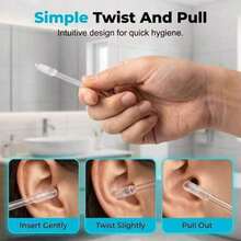 Introducing New Reusable Adhesive Cotton Swabs, Specially Designed For Earwax Removal. Each Box Contains 24 Pieces, Offering Two Size Options: Small Size Suitable For Children And Women, Large Size Specifically Designed For Adult Men. This Professional-Grade Tool Features A Built-In Adhesive Tip, Making The Cleaning Process Easy And Convenient, An Ideal Choice For Home Earwax Removal. - Multicolor - View 8