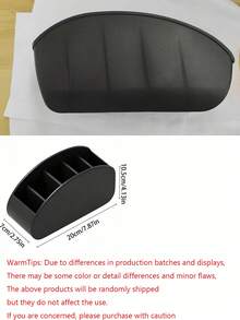 Multi-Compartment Remote Control Storage Box, Cosmetic Organizer With 5 Dividers, TV Remote Holder, Multi-Function Desktop Organizer, Suitable For DVD, Blu-Ray, Media Player, Heater Controller And TV Remote, Stationery, Glasses, Cosmetics And Small Items Storage, Space-Saving Bedside Table Organizer, Universal For Home And Office Scenes, Creative And Practical Home Storage Box,Makeup Organizer,Room Decor - Multicolor - View 12