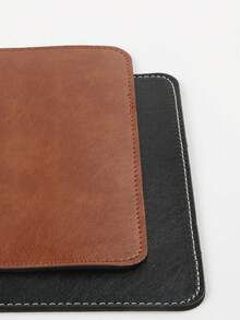 1 buah Alas Mouse Kulit, Tahan Air, Cocok untuk Meja Komputer, Bagian Bawah Karet dengan Partikel Anti-Selip, Alas Mouse Notebook - MultiWarna - View 3