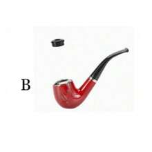 1pc Red Pipe, Classic Curved Design, Portable And Detachable - Multiple Colors - View 12