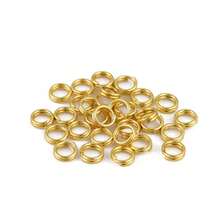 100 Pcs/Pack Stainless Steel Double Split Rings Double Layer Iron Rings Key Chain Connectors Pendant Toy Connecting Rings Double Loop DIY Handmade - Double Hanging Loop - View 2