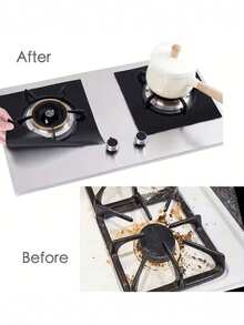Stain-Resistant Easy-To-Clean Gas Stove Protector Mat 0.12mm Thickened Burner Cover High-Temperature Resistant Outdoor Grill Anti-Oil Pad Kitchen Stove Heat Insulation Protection Mat - Multicolor - View 8