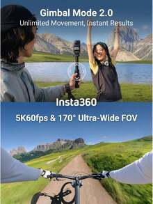 Insta360 X6 8K Panoramic Action Camera, Waterproof HD With Stabilization, Handheld Pocket Camera, Custom Sensor, Dolby Vision, Large Capacity Battery, Windproof Microphone, Perfect For Travel, Vlog, Filming, Gift (Brand New, Only Activated) - View 4