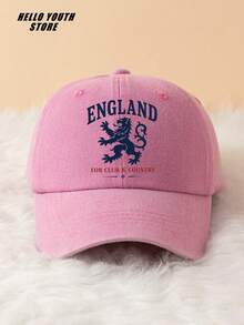 1pc Fashion England Pattern Printed Casual Baseball Cap, Soft & Comfortable, Multi-Functional Classic Vintage Casual Hat For Youth, Suitable For All Seasons, Daily Wear & Sports - A - View 6