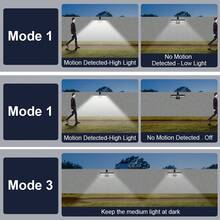Solar Motion Sensor Outdoor Light, Ultra Bright Solar Powered Waterproof Light, 3 Lighting Modes Security Wall Light, Suitable For Outdoor Yard, Fence, Backyard Deck, Garden, Gate, Steps, Garage, Outdoor Solar Christmas Lighting - Cool White Light [1 Pack] - View 9