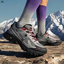 Mizuno 新款 FIYI TL V2 中性山系復古機能跑鞋 透氣網布休閒運動運動鞋 - 灰色/黑色 - 查看 4
