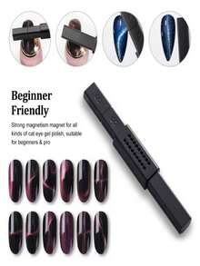 8Pcs Cat Eye Nail Art Tool Set, Multi Shapes Nail Design Tools, Create Various Cat Eye Nail Effects - Multicolor - View 5