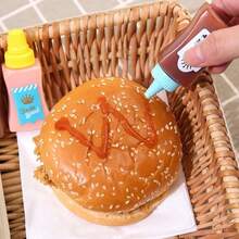 12/8/4pcs Mini Bear Squeeze Sauce Bottles, Portable Condiment Containers For Ketchup, Honey, Salad Dressing And Chocolate Sauce, Bento Box Accessories, Suitable For Camping, Party, College Dorm And Back To School - Multicolor - View 4