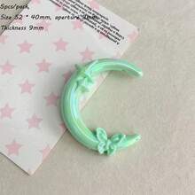 UV Plated Solid Color Big Moon Butterfly Star Bead DIY Handmade Bead Phone Chain Pendant Loose Bead Jewelry Accessories - Multicolor - View 31