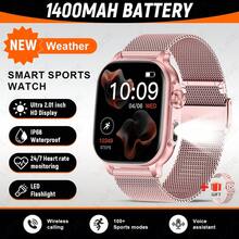 LIGE Smartwatch Modis Terbaru, Kapasitas Super Besar 1400 mAh, 100+ Mode Olahraga, Senter LED, Kompas, Penjawab Telepon, Tahan Air, Prakiraan Cuaca, Rekam Olahraga, Jam Tangan Olahraga Pintar Multifungsi untuk Pria dan Wanita - View 13